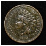 1872 INDIAN CENT VF DARK