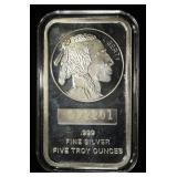 5 OZ .999 SILVER BAR