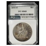 1873-CC TRADE DOLLAR PCI CH BU
