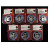 (7) 2025-S CLAD IDA B. WELLS 25C NGC PF69