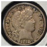 1912-S BARBER DIME CH ORIG UNC