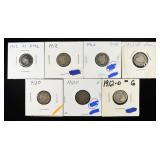 (7) BARBER DIMES
