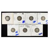 (7) BARBER DIMES