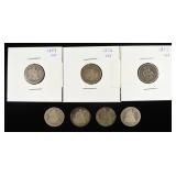 (7) LIBERTY SEATED DIMES