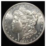 1881-S MORGAN DOLLAR CH BU