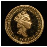 1987 BRITANNIA GOLD 1/10 OZ