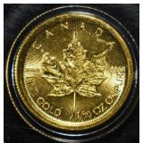 2017 $5 1/10 OZ GOLD MAPLE LEAF