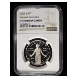 2024-S 50C COMMEM GREATEST GENERATION NGC PF70
