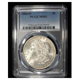 1884-O MORGAN DOLLAR PCGS MS-63