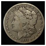 1892-S MORGAN DOLLAR VG
