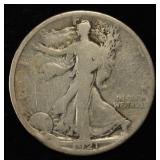 1921 WALKING LIBERTY HALF DOLLAR G/VG