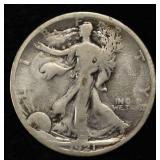 1921-S WALKING LIBERTY HALF DOLLAR G/VG