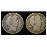 1913-D & 1914-S BARBER HALF DOLLARS