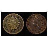 1859 & 1864 INDIAN HEAD CENTS