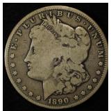 1890-CC MORGAN DOLLAR VG
