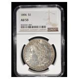 1896 MORGAN DOLLAR NGC AU53