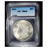1921 MORGAN DOLLAR ICG MS65