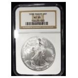 1999 AMERICAN SILVER EAGLE NGC MS69