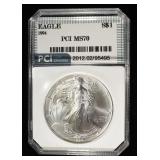 1994 AMERICAN SILVER EAGLE PCI PERFECT GEM BU