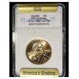 2006-D SACAGAWEA $1 SATIN SGS PERFECT GEM STN