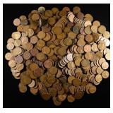 (500) WHEAT CENTS