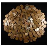 (500) 40'S & 50'S WHEAT CENTS