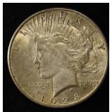 1928-S PEACE DOLLAR AU