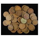 55 INDIAN CENTS 80'S, 90'S, 00'S G4 & UP