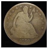 1859-O LIBERTY SEATED HALF DOLLAR GOOD