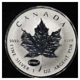 2015 MAPLE LEAF 1 OZ .999 SILVER ROUND