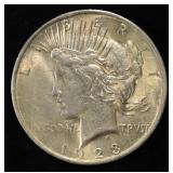 1923 PEACE DOLLAR AU