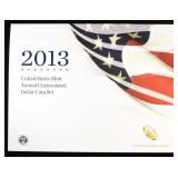 2013 U.S. MINT ANNUAL UNCIRCULATED DOLLAR COIN SET