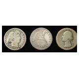 MIXED QUARTERS SEATED, BARBER, WASHINGTON