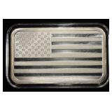 FLAG  5 OZ .999 SILVER BAR