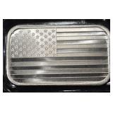 FLAG 1 OZ .999 SILVER BAR