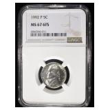 1992-P JEFFERSON NICKEL NGC MS67 6FS