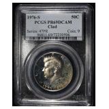 1976-S CLAD KENNEDY HALF DOLLAR PCGS PR69 DCAM