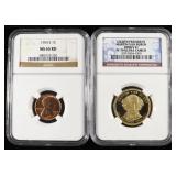(2) NGC GRADED LOT