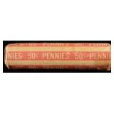 1943-S STEEL CENT ROLL UNC