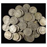 50 FULL DATE BUFFALO NICKELS