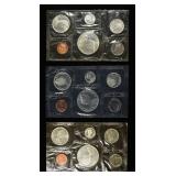 (3) 1965 CANADIAN SILVER PROOFLIKE SETS