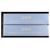 (2) 2009 MINT PROOF SETS