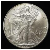 2001 AMERICAN SILVER EAGLE