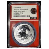 2026 ASCENSION LUNAR SERIES HORSE NGC REV PF-70
