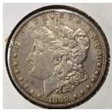 1899-P MORGAN DOLLAR AU CLEANED