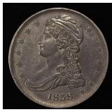 1838 CAPPED BUST HALF DOLLAR REED EDGE CH ORIG UNC