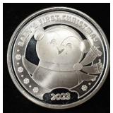 2023 BABY'S FIRST CHRISTMAS 1 OZ .999 SILVER