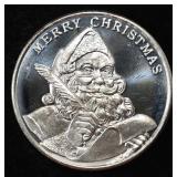 2024 MERRY CHRISTMAS 1 OZ .999 SILVER ROUND