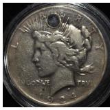 1924 PEACE DOLLAR HOLE