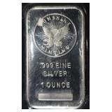 SUNSHINE MINTING 1 OZ .999 SILVER BAR